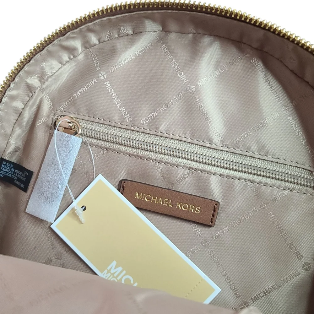 NWT Michael Kors Jaycee Medium Logo Backpack In VANILLA